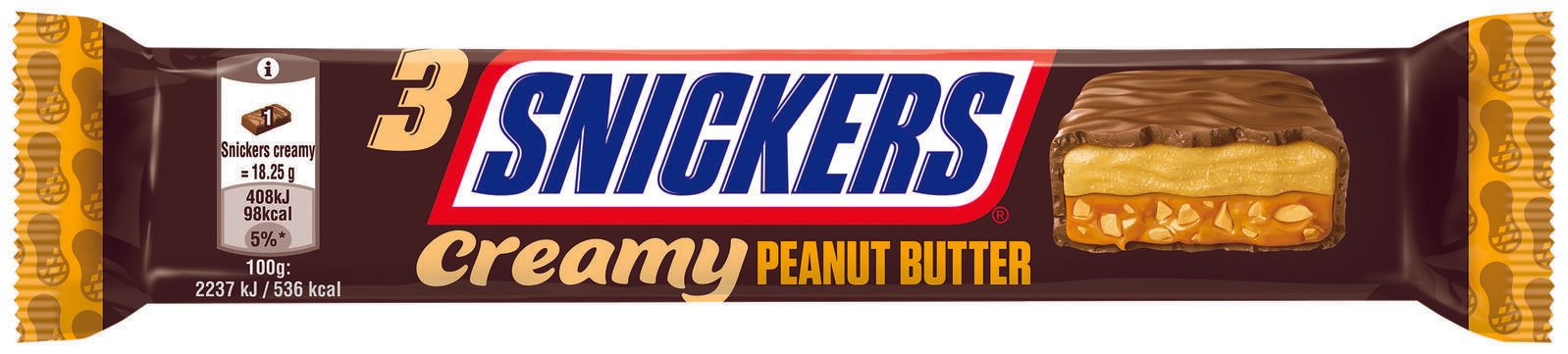 SNICKERS Creamy Peanut Butter 54,75 g 458875