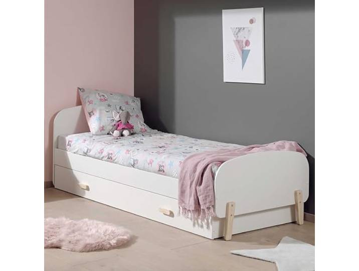 Vipack set Kiddy Best. van eenpersoonsbed 90 x 200 cm en bedlade