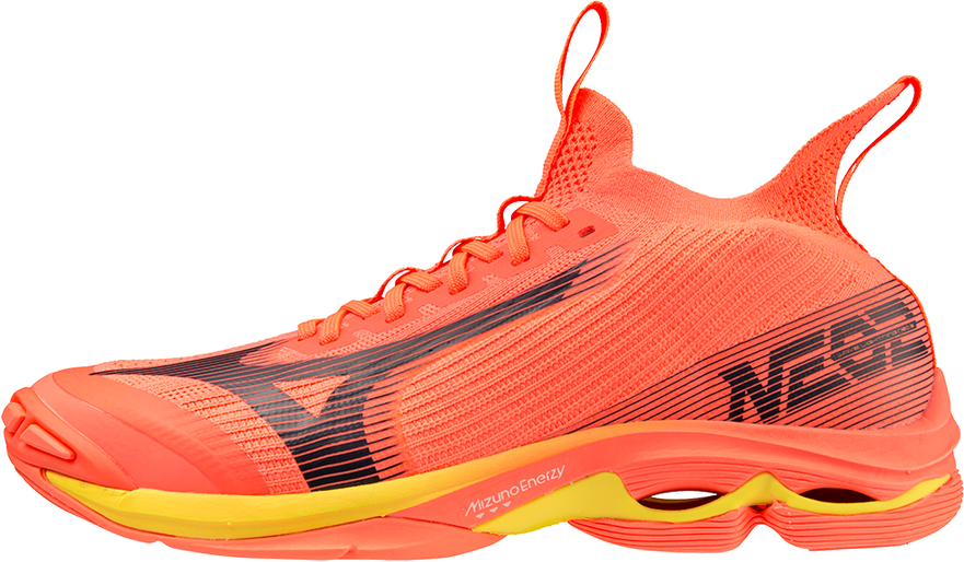 Mizuno Wave Lightning Neo 2 (24) - Sisäpelikenkä (NeonFlame/Black/Bolt 2) - UK 11 (46)