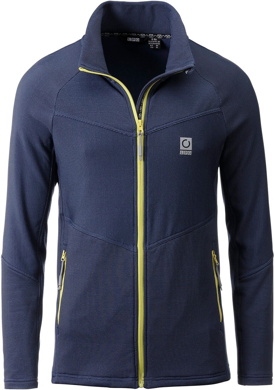 Fleecejacke LPO "Kaspar MN", Herren, Gr. M, blau, Fleece, 94% Polyester, 6% Elasthan, regular fit hüftbedeckend, Jacken Fleecejacke blau M