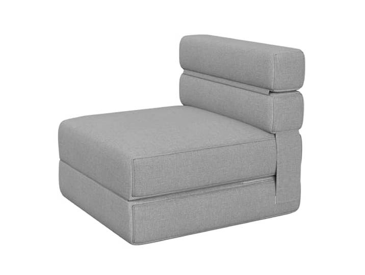 GarveeMore 4-in-1 Klappbares Schlafsofa Sessel/Futon & Floor Couch Memory-Foam Matratze, abnehmbarer waschbarer Leinenbezug, inkl. Kissen, platzsparendes Einzel-Gästebett