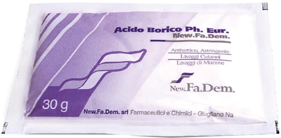 NEW FA DEM  Srl Acido Borico Polvere 30g - Versatile Pulitore e Disinfettante