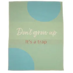 David Fussenegger Babydecke Lili 'Don't grow up' 70 x 90 cm Hellgrün
