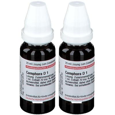 Camphora Urtinktur D 1 2x 2x20 ml Dilution