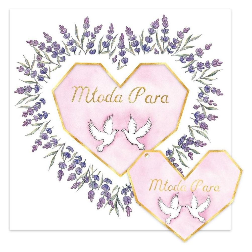 Teka KW Hochzeitskarte Lavendelherz (47995125)