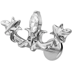 Titan Labret mit Innengewinde GOTISCHES DESIGN