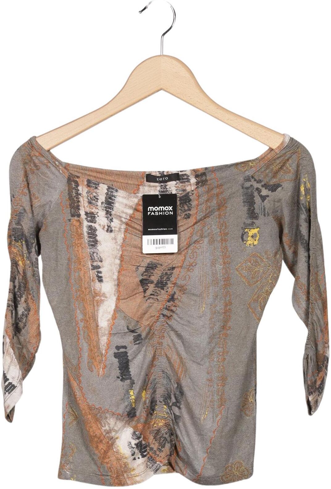 Zero Damen Langarmshirt, Mehrfarbig, Gr. Xxs, Viskose - Second Hand