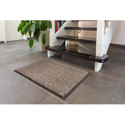 Fußmatte ASTRA "Perle", grau (taupe), B:40cm H:9mm L:60cm, Kunstfaser, Teppiche, Fußmatte, Türmatte, Schmutzfangmatte, waschbar, In und Outdoor