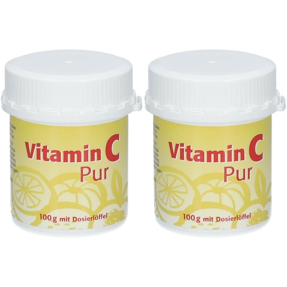 Vitamin C PUR Pulver 2x 2x100 g