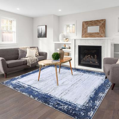 Garvee Rustic Abstract Machine Washable Rug