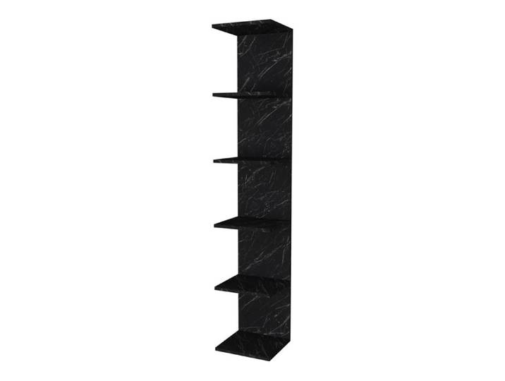Étagère murale Surahammar à 6 niveaux 180 x 35 x 32 cm marbre noir