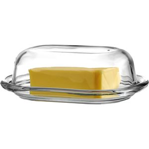 Ritzenhoff&Breker Butterdose Fresh, aus Glas, oval, 20 x 13 x 7 cm, glasklar