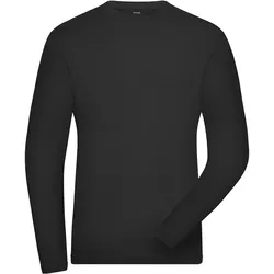 Bio Stretch Langarmshirt "JN1804" UV-Schutz - 5XL - black