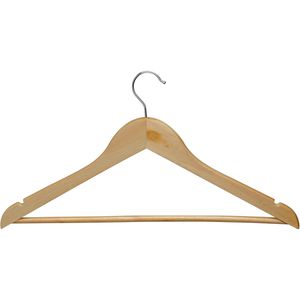 Maul Kleiderbügel 9453370, aus Buchenholz, natur, 45cm breit, 8 Stück