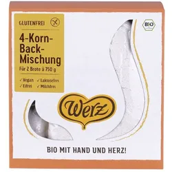 4-Korn-Backmischung mit Hefe - glutenfrei