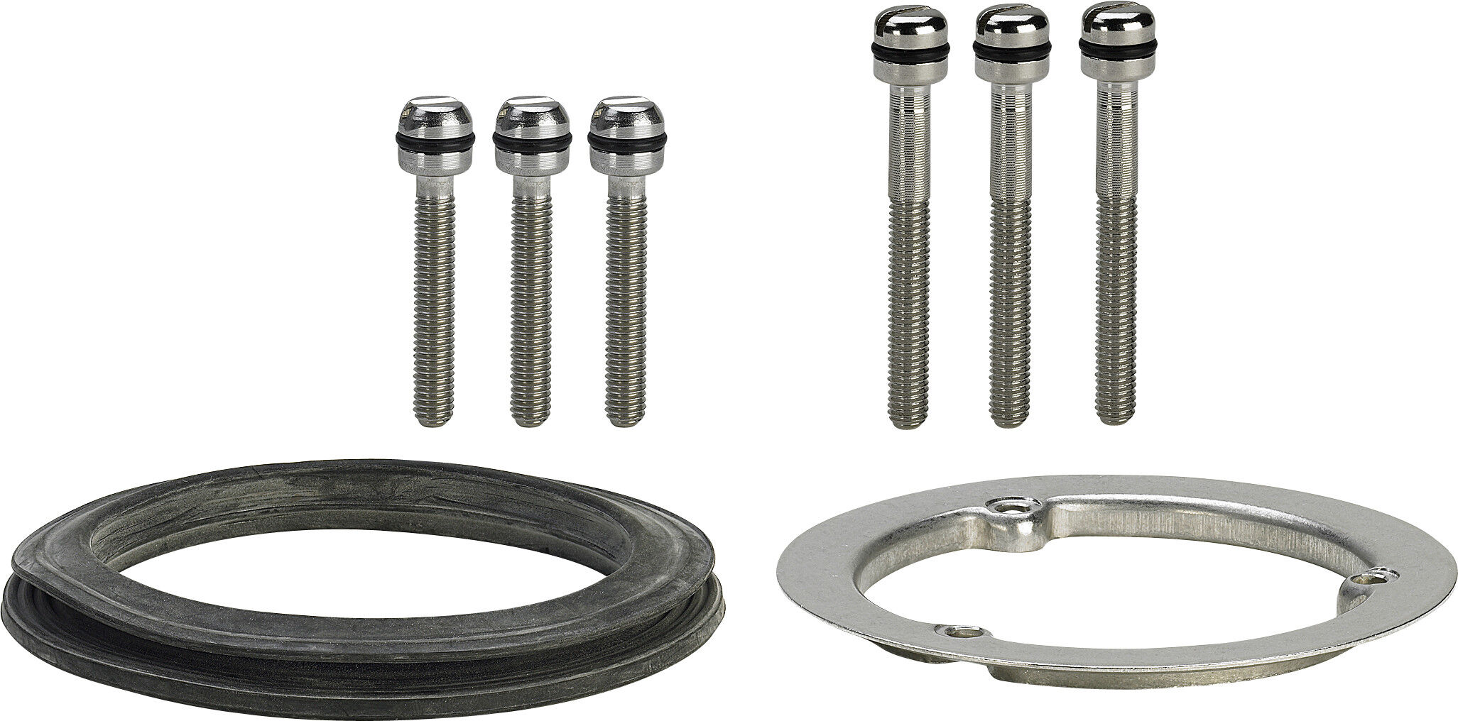 Viega set de montage 575403 Inox , avec Inox / vis de montage, Inox profilé