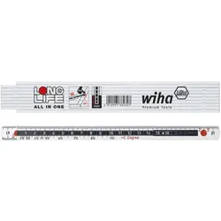 Wiha Gliedermaßstab Longlife All in One 2 m metrisch, 10 Glieder - 33232