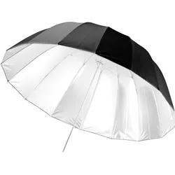 Walimex pro Parabol Reflexschirm schwarz/weiss Ø165cm Lichtformer Fotoschirm (165 cm), Softbox + Reflektor