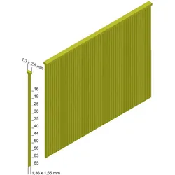 Prebena, Tackerklammern + Tackernägel, N32CNKHA Stauchkopfnägel-Set Produktabmessung, Länge 32 mm 5000 St.