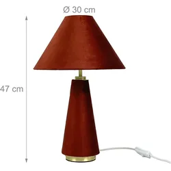 Relaxdays, Tischlampe, Tischlampe (E14)
