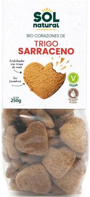 Sol Natural Corações De Trigo Sarraceno Bio 250g