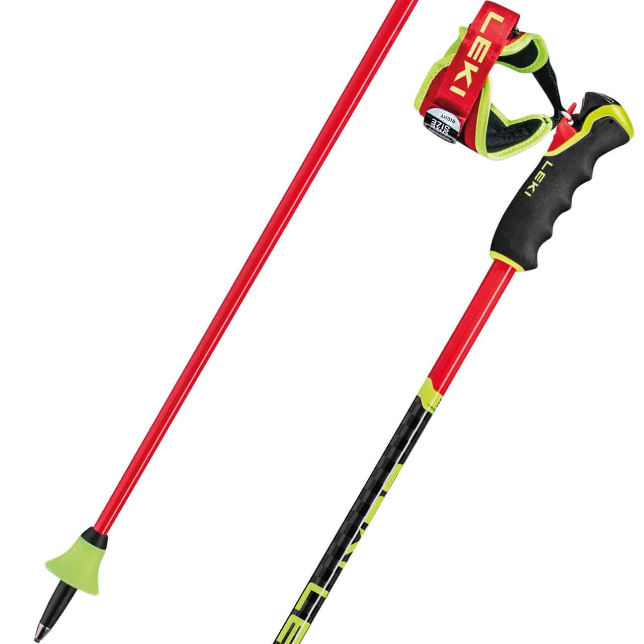 Leki Venom GS 3D bright red/black/neonyellow - 110 cm