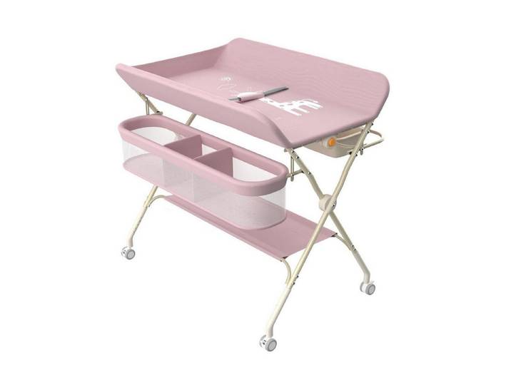 LuxusKollektion Wickelkommode Klappbare Wickelkommode Rosa