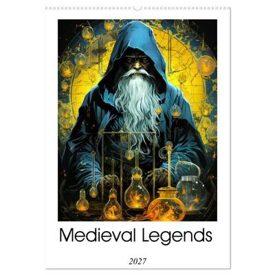 Medieval Legends (Wall Calendar 2027 DIN A2 portrait), CALVENDO 12 Month Wall Calendar