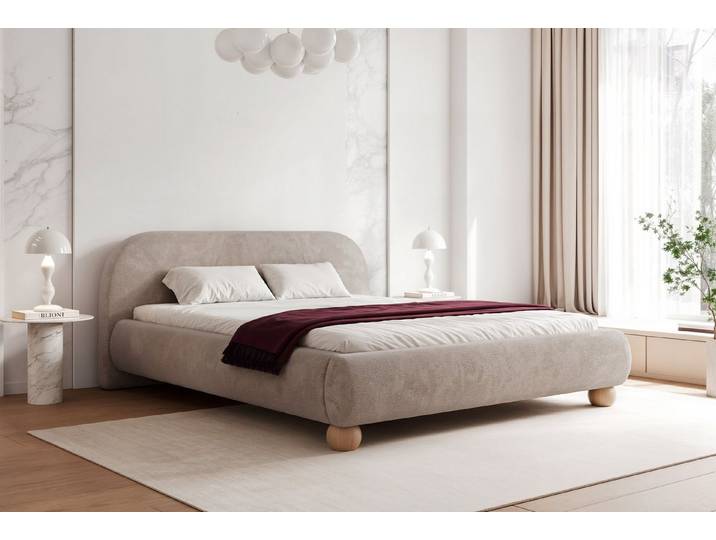yourhouse24 Polsterbett Elegantes TIVIO Slim-Design mit Metall-Lattenrost – Fünf Größen, Luxus Wolkenbett mit Bettkasten & Lattenrost