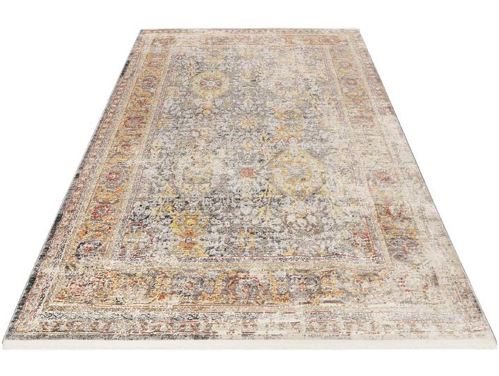 Teppich WECON HOME SoHo Fashion , silber (silberfarben), B:133cm H:7mm L:190cm, Kunstfaser, Teppiche, Teppich, Hoch-Tief-Struktur, Wohnzimmer