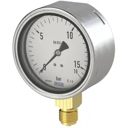 Riegler, Zubehör Druckluftwerkzeug, Manometer, Robustausführung, G 1/2 unten, -1 / +1,5 bar,  Ø100