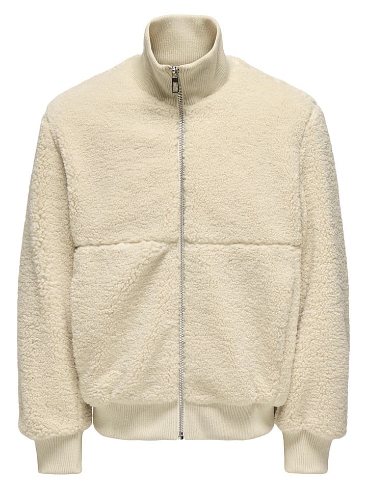 ONLY & SONS Fleecejacke "Ray" in Beige - XL