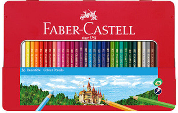 FABER-CASTELL Classic Colour Buntstifte, 36er Metalletui keine Farbe B