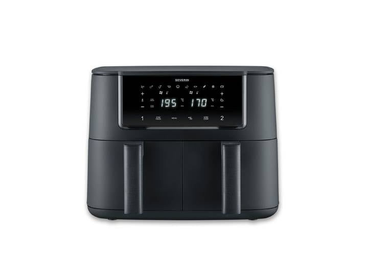 Severin Fritteuse FR 2463 Heißluftfritteuse Black Line Dual, 2600 W