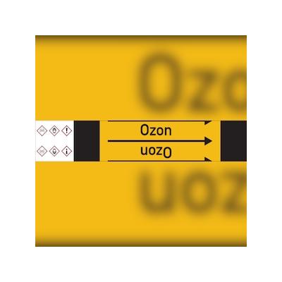 Rohrleitungskennzeichnung, Ozon - 33000x105 mm Folie selbstklebend