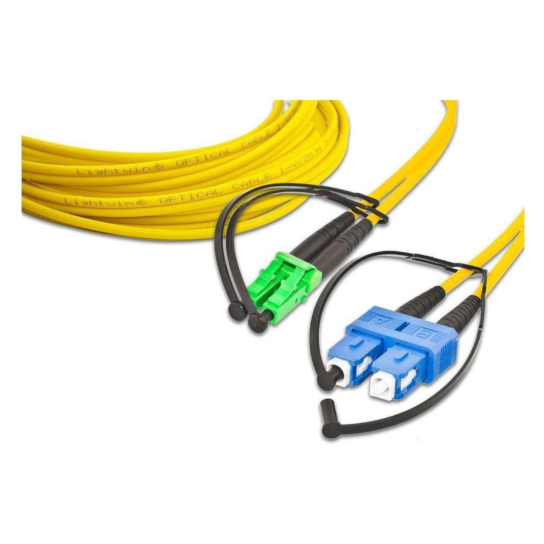 Lightwin LWL Duplex Patchkabel (15 m) (LDP-09 LC/APC-SC 15.0)