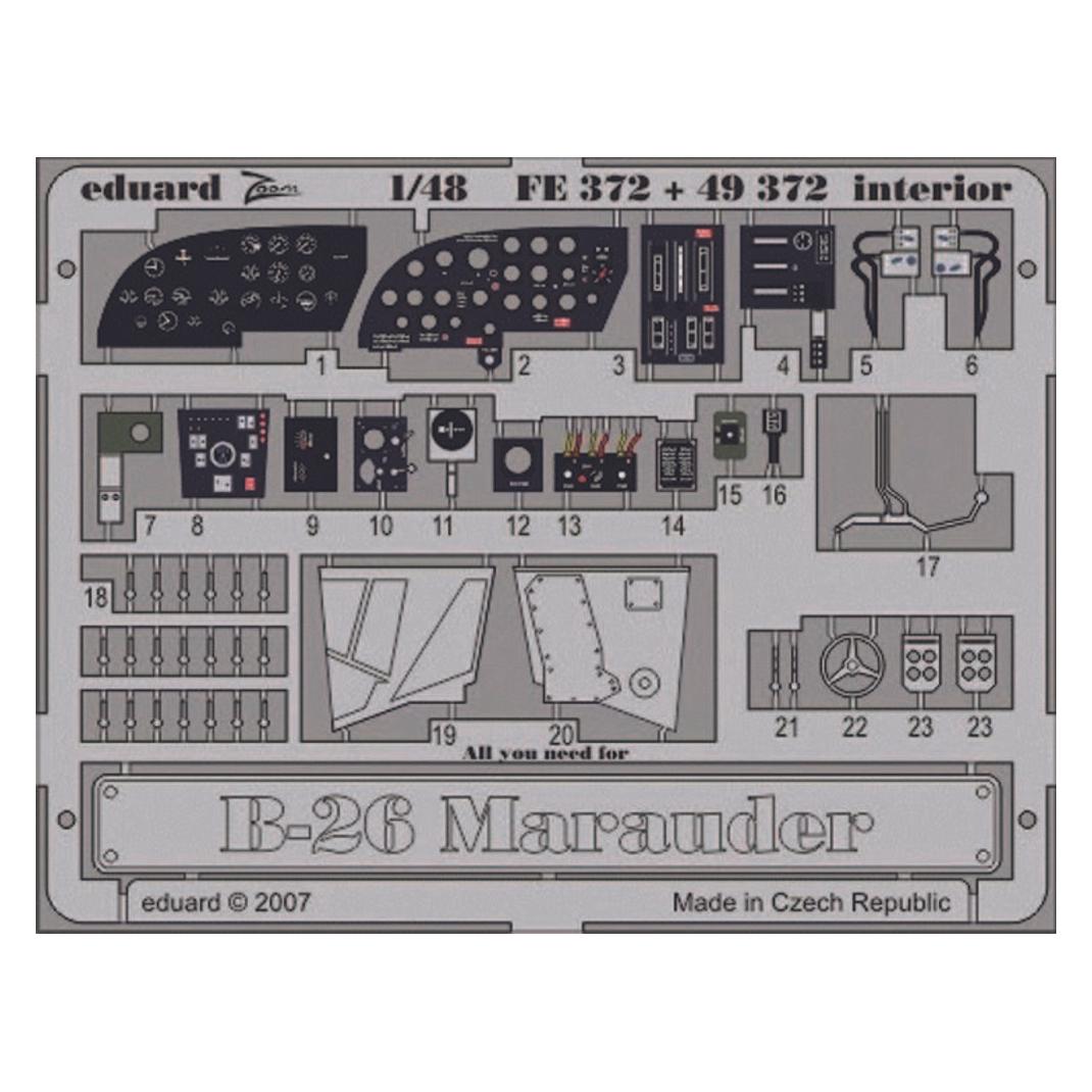 Eduard B-26 Marauder interior Revell/Monogram (FE372)