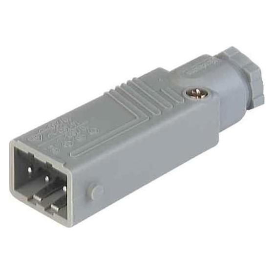 Hirschmann Leitungsstecker 3-polig + Erde STAS 3 (932143106)