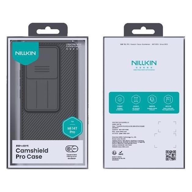Nillkin Rückwandabdeckung Xiaomi - CamShield PRO Hard Case für Xiaomi 14T Pro Schwarz (Xiaomi 14T Pro) (57983123539)