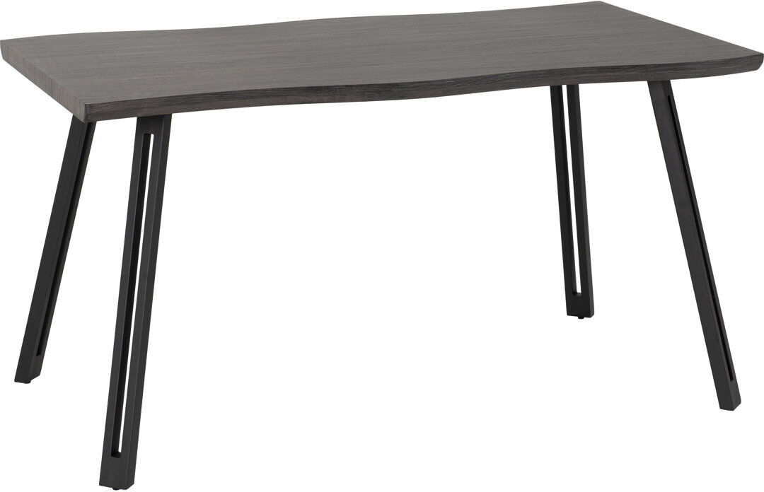 Rio Alexsandra Wave Edge Dining Table Black Wood Grain