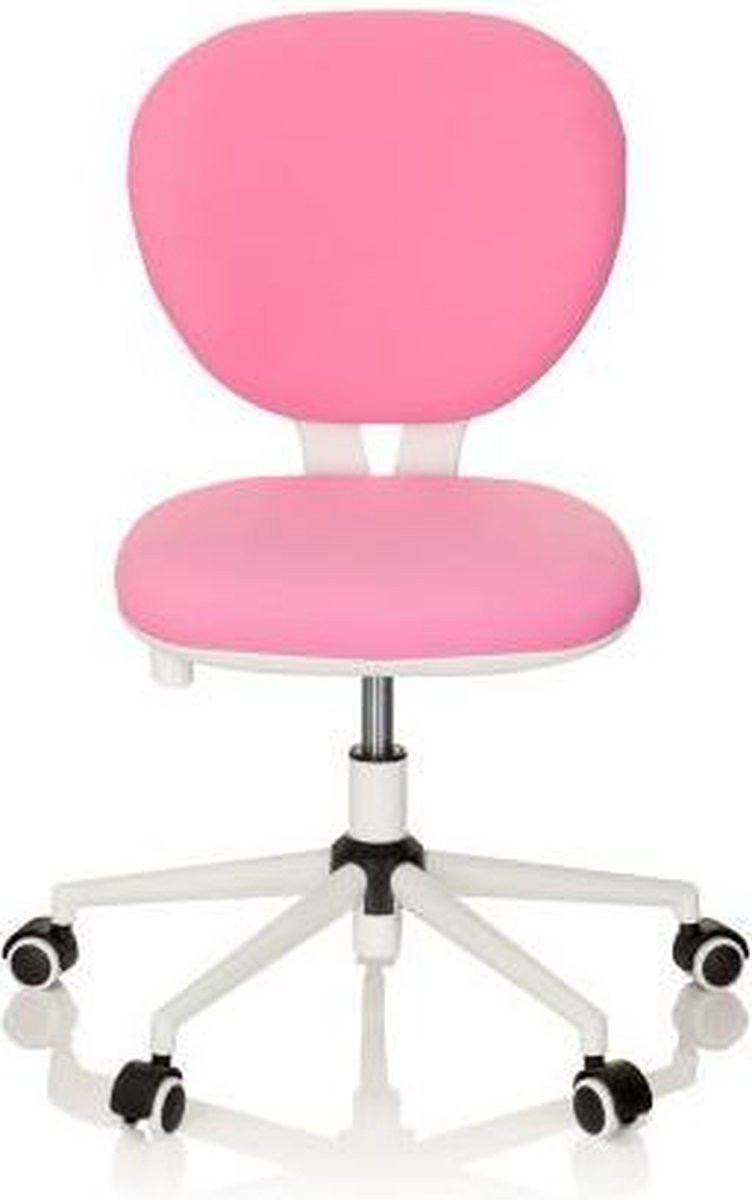 hjh OFFICE KID Vivo Kinder bureaustoel - Roze - Stof