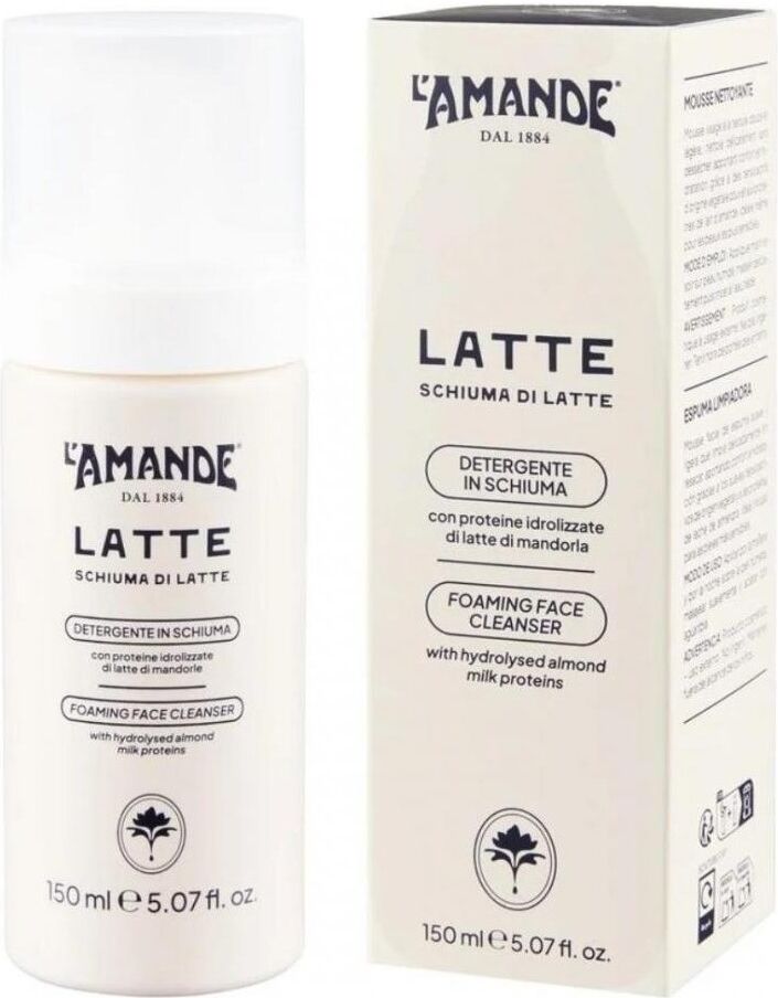 Detergente viso L'Amande Schiuma di latte