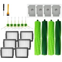 König Design 22 Ersatzteile Set für iRobot Roomba I7 / J7 / E5 / E6 / I3 Robot Staubsauger, Staubsauger Roboter Zubehör, Mehrfarbig
