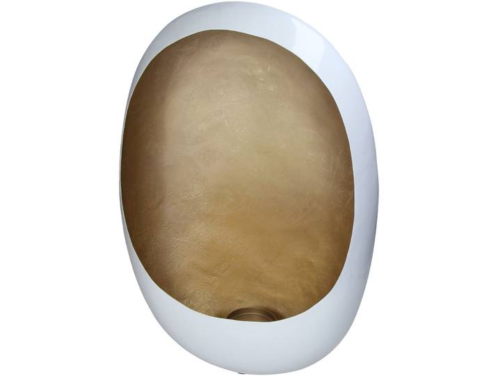 Windlicht Ladina weiss Metall H 45 cm - Windlicht