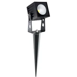 Zas SQ XL 7W 40-Grad 3000K LED-Flutlicht aus Aluminium mit mattschwarzer Oberfläche für professionelle Außenbeleuchtung - Beneito & Faure