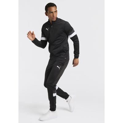 Trainingsanzug PUMA "TEAMRISE TRACKSUIT", Herren, Gr. XXL, puma schwarz, puma schwarz, Trikot, Obermaterial: 100% Polyester, unifarben, regular fit, Sportanzüge Trainingsanzug, zweiteiliges Set, Regular Fit, ohne Kapuze