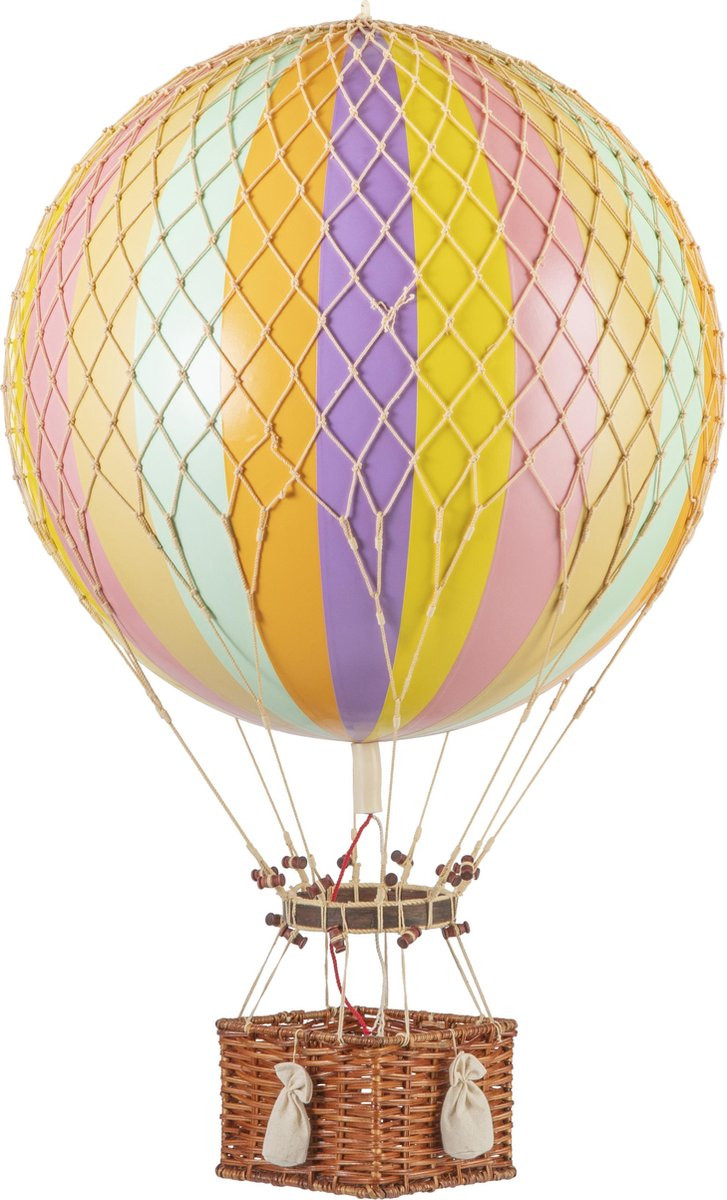 Authentic Models Luchtballon Jules Vern Decoratie Regenboog Pastel Ø 42cm