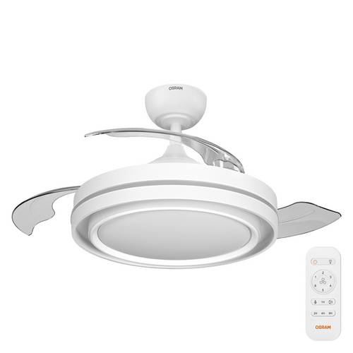 OSRAM HOMELIGHTING Ceiling Fan Poniente 1060mm 66W CCT Deckenventilator 66W (Ø) 1060mm mit Beleuchtung, mit Fernbedienung