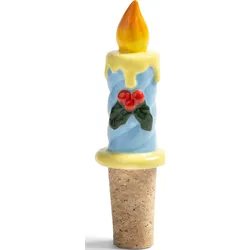 Weinstopfen Candle, hellblau