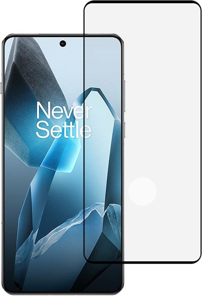 INCOVER Full Fit Skærmbeskyttelsesglas - OnePlus 13 - Gennemsigtig/Sort Kant
